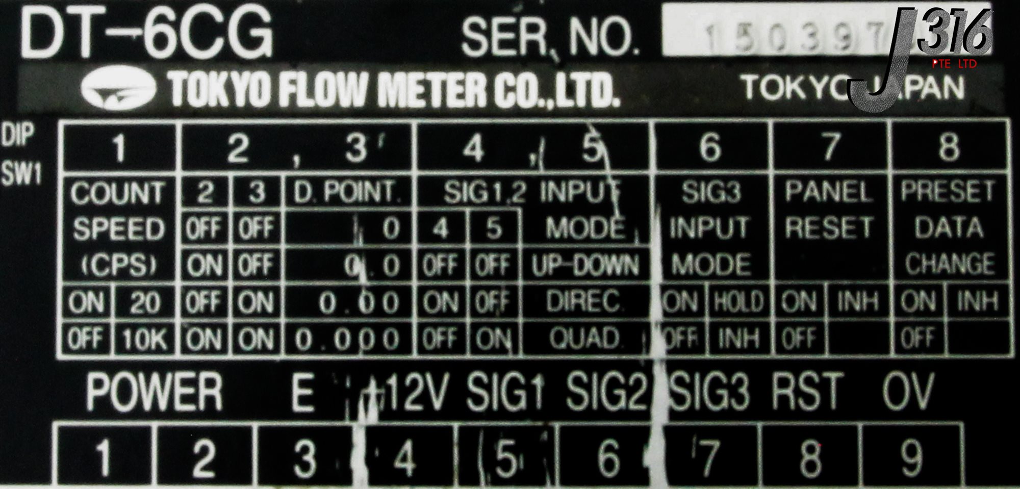 ハッピー 8917 TOKYO FLOW METER PANEL MOUNT COUNTER DT-6CG | eBay
